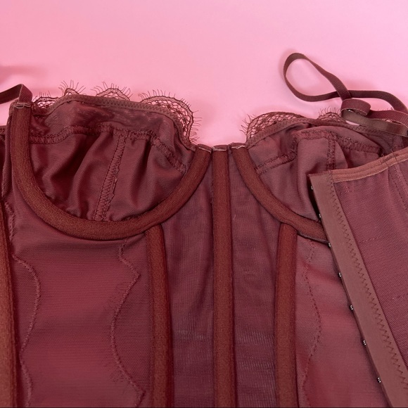 ❌SOLD-DEPOP❌ UO Out From Under Brown Corset - Picture 5 of 7